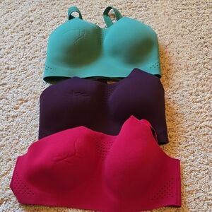 Seamless Comfort Bra Set - Green, Purple, Red